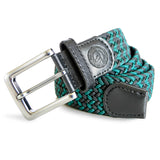 Forest & Black Woven Belt