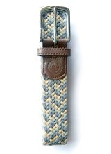 Grey & Khaki Woven Belt