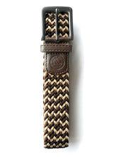 Brown & Khaki Woven Belt