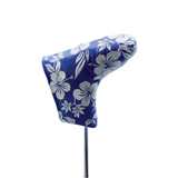 White Flowers Blade Putter Headcover