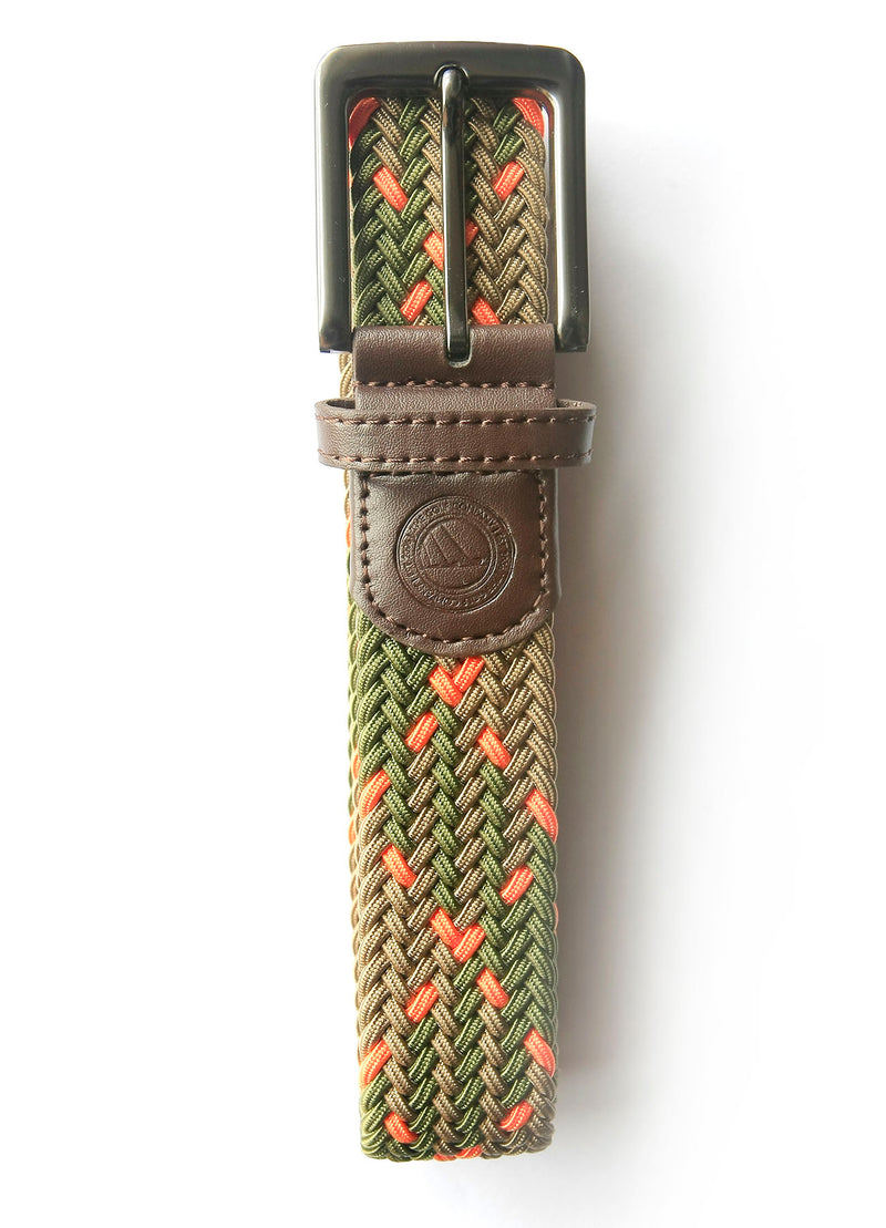 Green & Orange Woven Belt