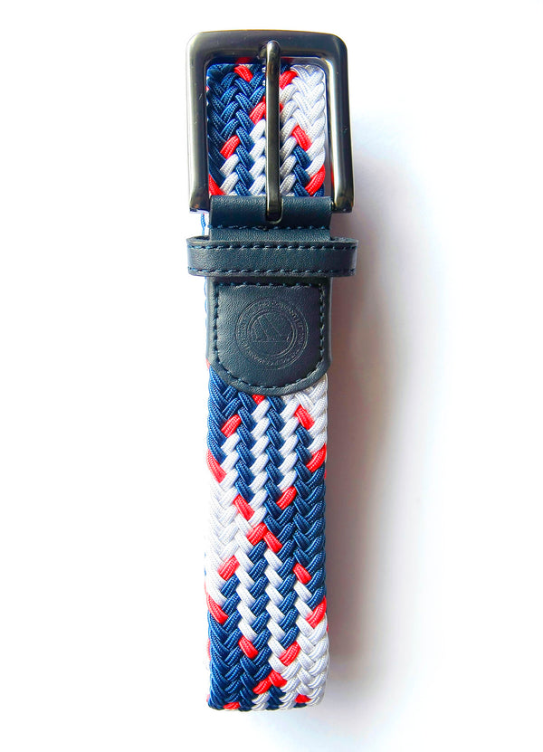 Blue, Red & White Woven Belt