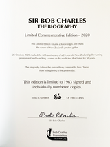 Sir Bob Charles - The Biography Limited Edition
